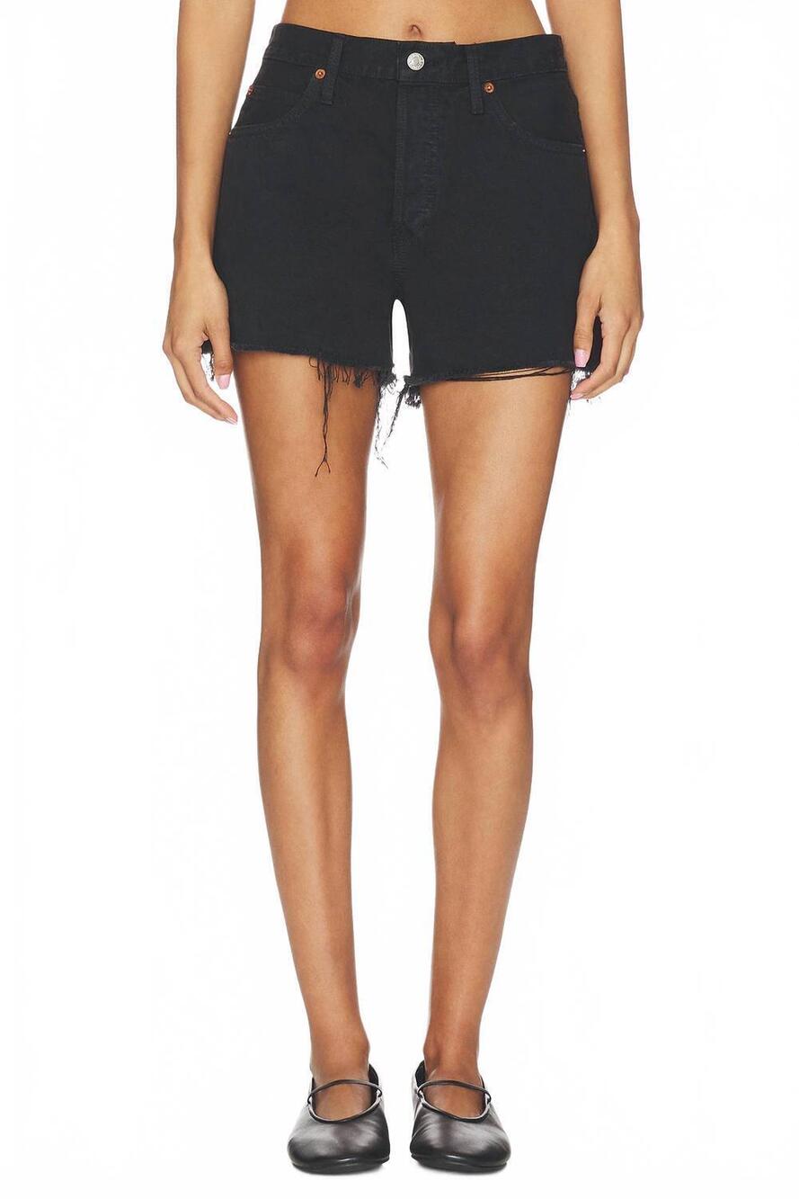 NEW RE/DONE breezy jean shorts in washed black